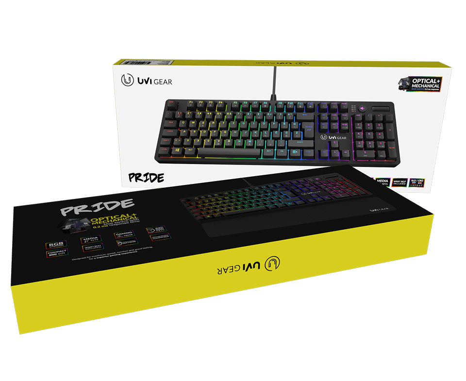 UVI Pride RGB gaming keyboard