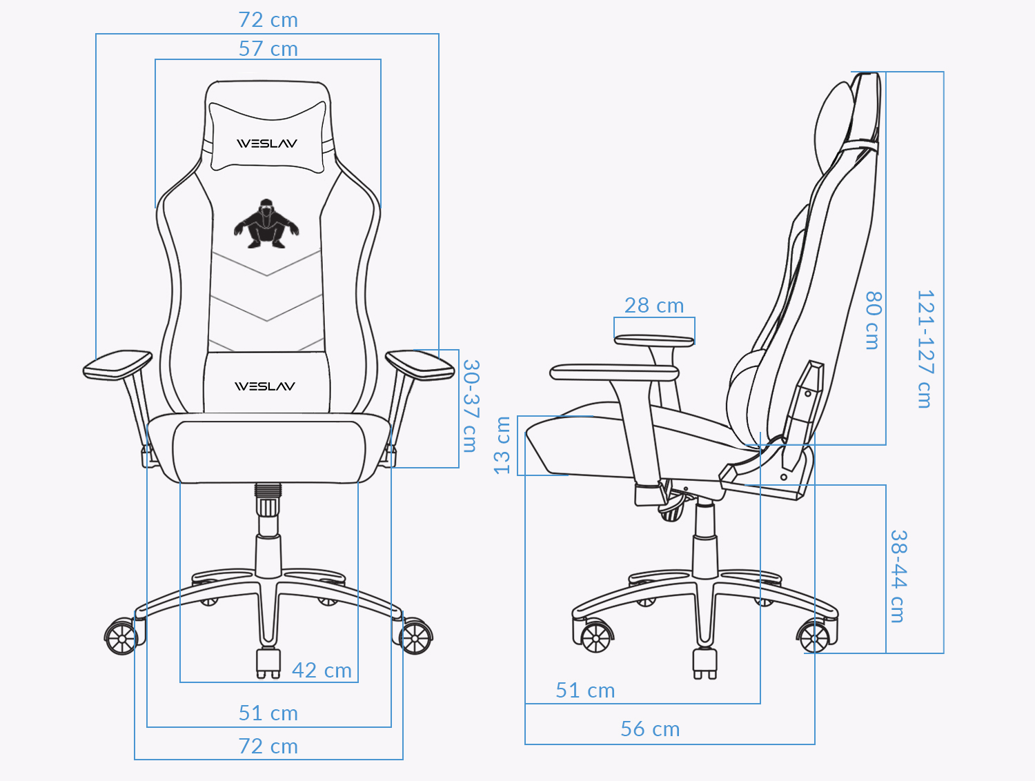 UVI x WESLAV Chair Measurements