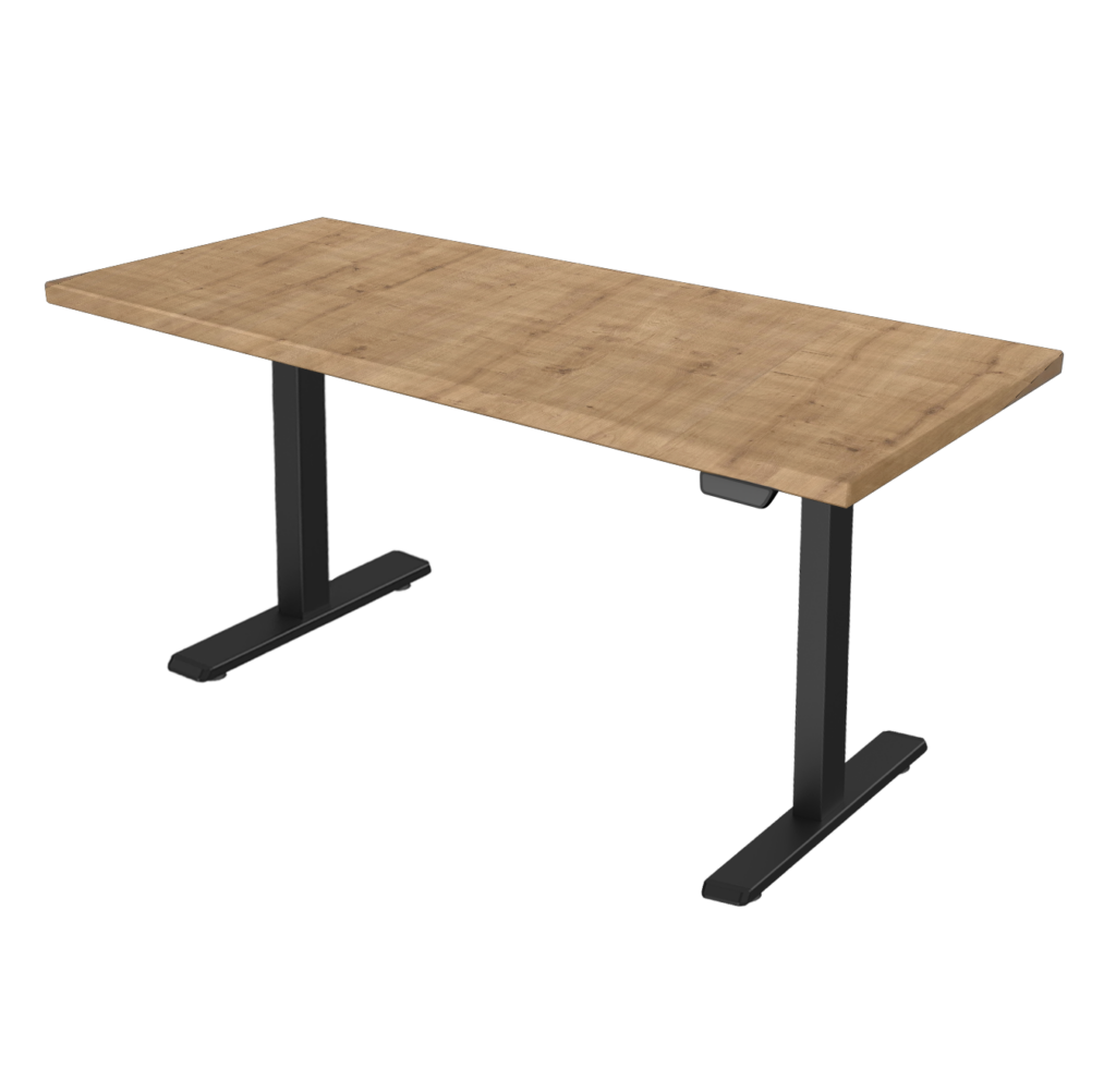 Sit Stand Desk for office Standard V2 Chalet Oak